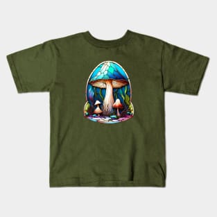 Arts & Crafts Rainbow Mushroom Kids T-Shirt